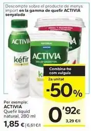 Caprabo Activia - quefir líquid natural oferta