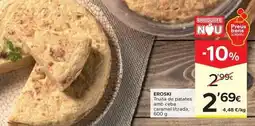 Caprabo Eroski - trufa de patates san ceba econ elitzada oferta