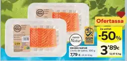 Caprabo Eroski natur - lloms de salmó oferta