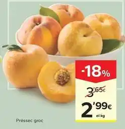 Caprabo Préssec groc oferta