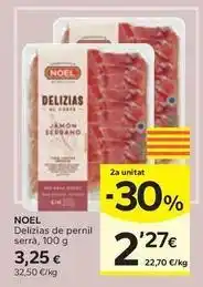 Caprabo Noel - delizias de pernil serrà oferta