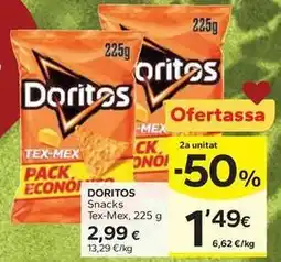 Caprabo Doritos - snacks tex-mex oferta