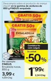 Caprabo Findus - ensalada russa oferta