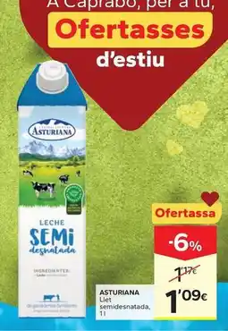 Caprabo Central lechera asturiana - llet semidesnatada oferta