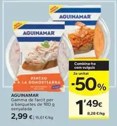 Caprabo Aguinamar - gamma de farcit per a barquetes oferta
