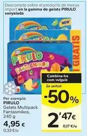 Caprabo Nestlé - gelats fantasmikos pirulo oferta