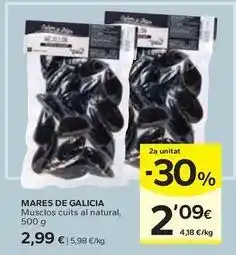 Caprabo Mares de galicia - musclos cuits al natural oferta