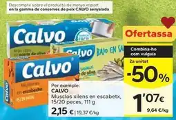Caprabo Calvo - musclos xilens en escabetx oferta
