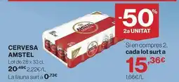Hipercor Amstel - cervesa oferta