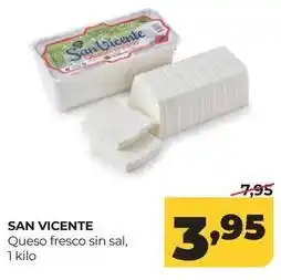 Alimerka San vicente - queso fresco sin sal oferta