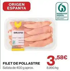 Hipercor Origen - filet de pollastre oferta