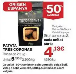 Hipercor Coronas - patata oferta