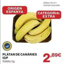 Hipercor Origen - platan de canaries igp oferta