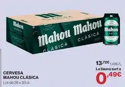 Hipercor Mahou - cervesa clasica oferta