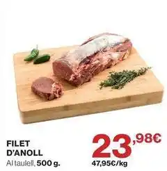 Hipercor Filet d'anoll oferta