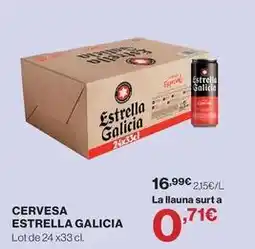 Hipercor Estrella galicia - cervesa oferta