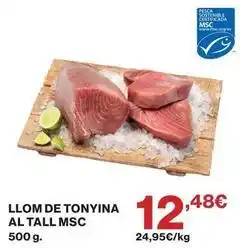 Hipercor Llom de tonyina al tall msc oferta
