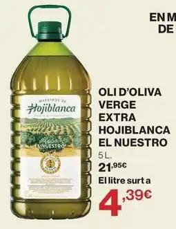 Hipercor Hojiblanca - oli d'oliva verge extra oferta