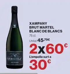Hipercor Brut - xampany martel blanc de blancs oferta