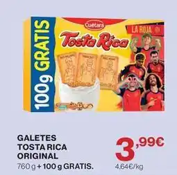 Hipercor Cuétara - tosta rica original oferta