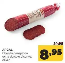 Alimerka Argal - chorizo pamplona extra dulce o picante oferta