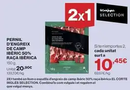 Hipercor Pernil d'engreix de camp iberico 50% raça iberica oferta