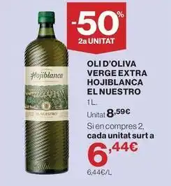 Hipercor Hojiblanca - oli d'oliva verge extra oferta