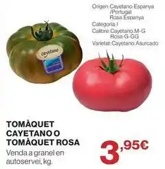 Hipercor Origen - tomaquet oferta
