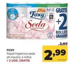 Alimerka Foxy - papel higienico seda ph neutro oferta