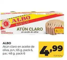 Alimerka Albo - atun claro en aceite de oliva oferta