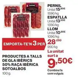 Hipercor Sotoalbos - pernil oferta
