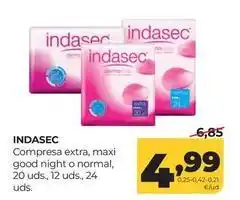 Alimerka Indasec - compresa extra oferta