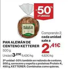Supercor Redondo - pan aleman de centeno oferta