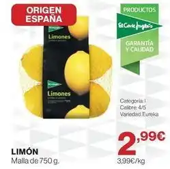 Supercor El corte inglés - limon oferta