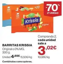 Supercor Krissia - barritas oferta