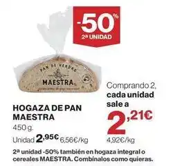 Supercor Hogaza de pan maestra oferta