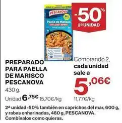 Supercor Pescanova - preparado para paella de marisco oferta