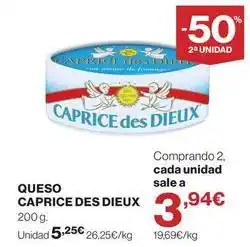 Supercor Caprice des dieux - queso oferta