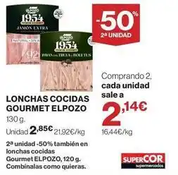 Supercor Elpozo - lonchas cocidas gourmet oferta