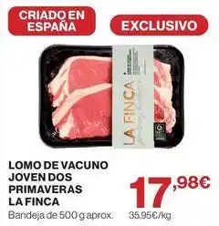 Supercor La finca - lomo de vacuno joven dos primaveras oferta