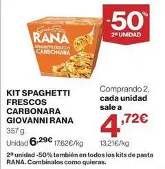 Supercor Rana - kit spaghetti frescos carbonara oferta