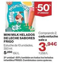 Supercor Frigo - mini milk helados de leche sabores oferta