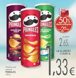 Valvi Supermercats Pringles - patates xips varietat oferta