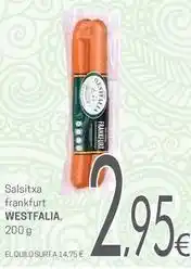 Valvi Supermercats Westfalia - salsitxa frankfurt oferta