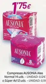 Alsara Supermercados Ausonia - compresas alas normal oferta