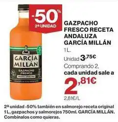 Supercor Garcia millan - gazpacho fresco receta andaluza oferta