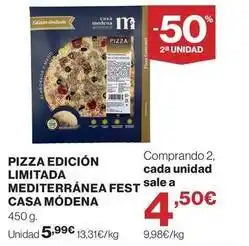 Supercor Gourmet - pizza edicion limitada mediterranea fest oferta