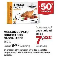 Supercor Cascajares - muslos de pato confitados oferta