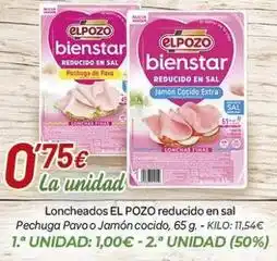 Alsara Supermercados El pozo - loncheados reducido en sal oferta
