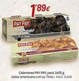 Alsara Supermercados Pay pay - calamares oferta
